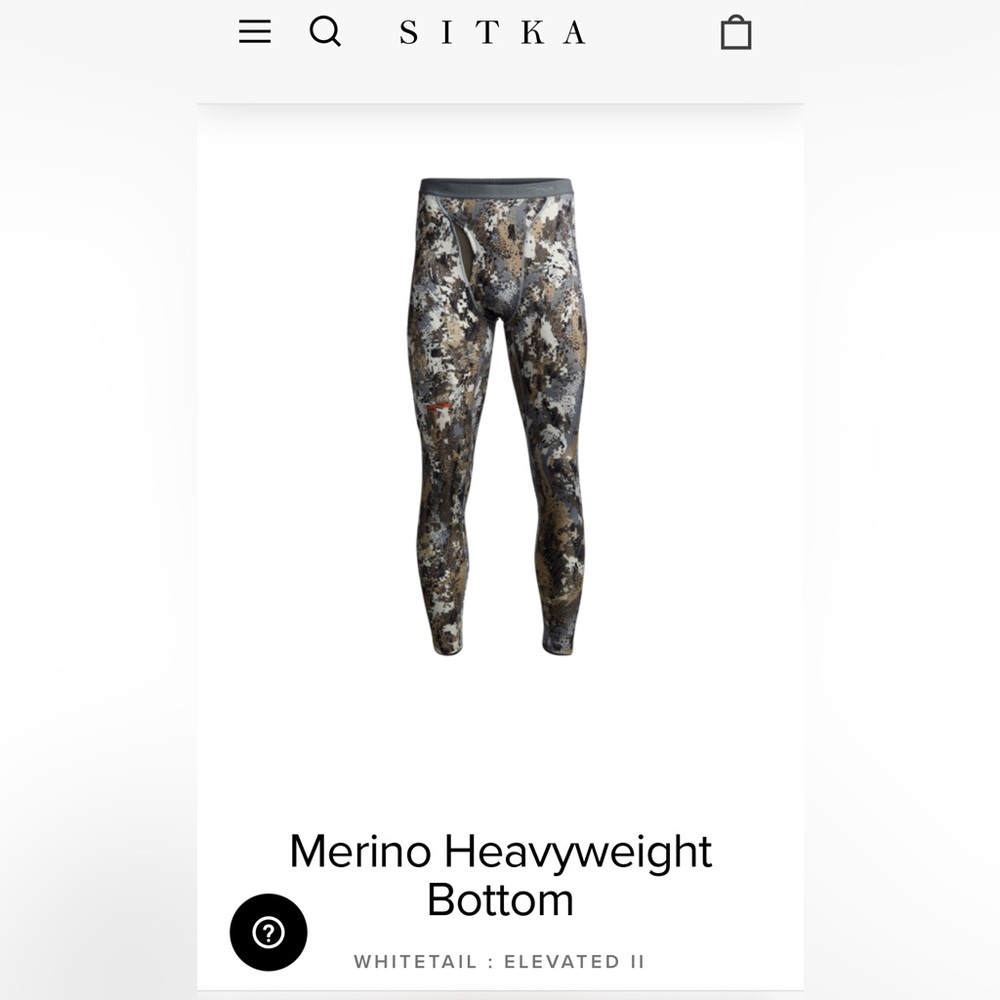 Merino heavy weight bottom